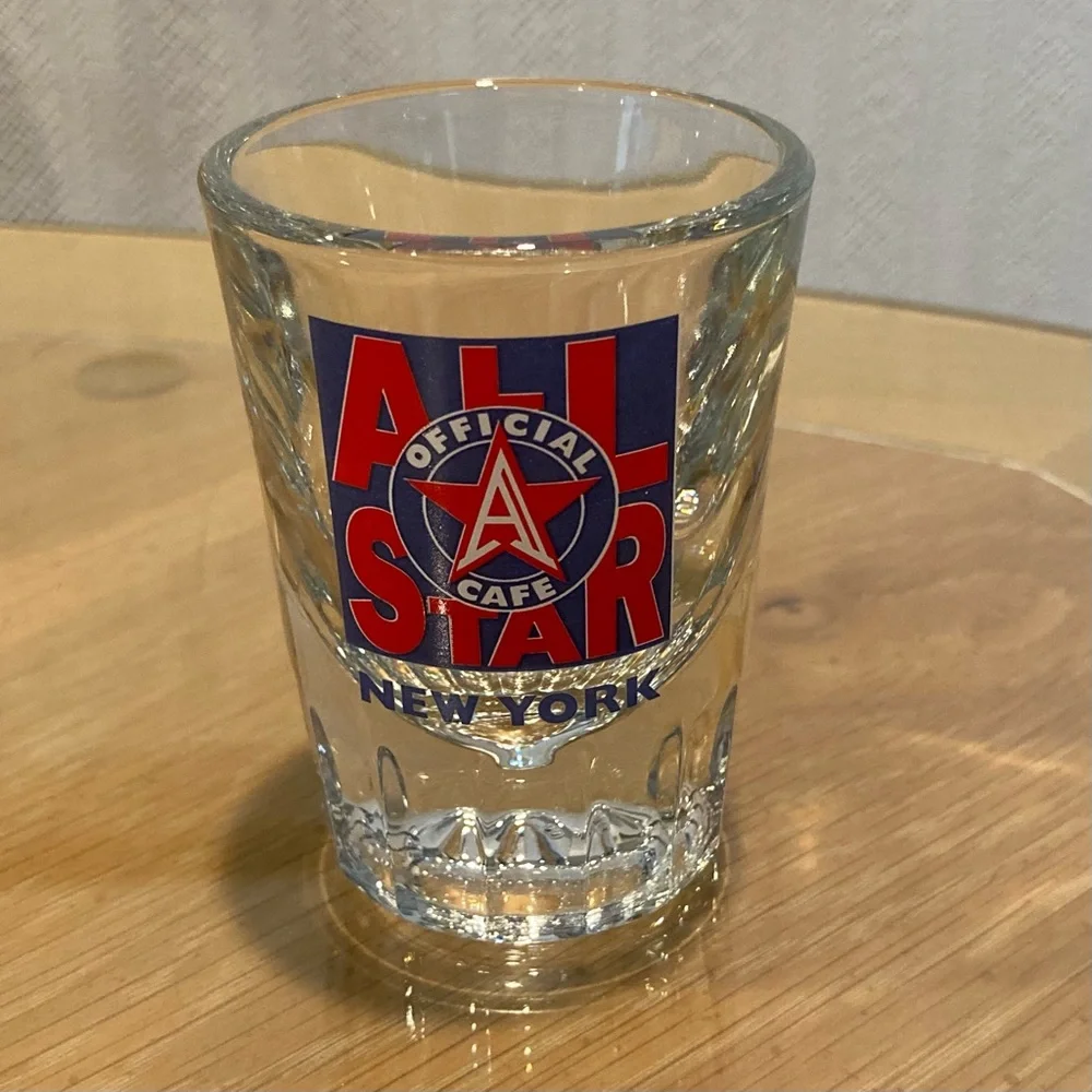 Vintage All Star Cafe New York Official 3 inch Shot Glass
